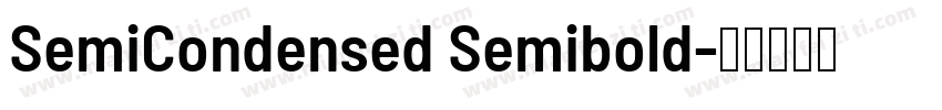 SemiCondensed Semibold字体转换
